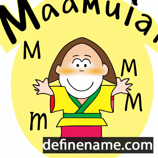 cartoon of the name Mamizu