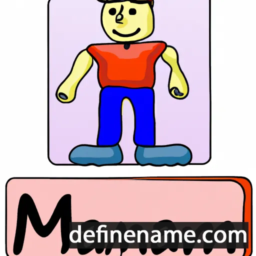 cartoon of the name Man