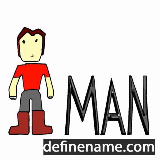 cartoon of the name Man