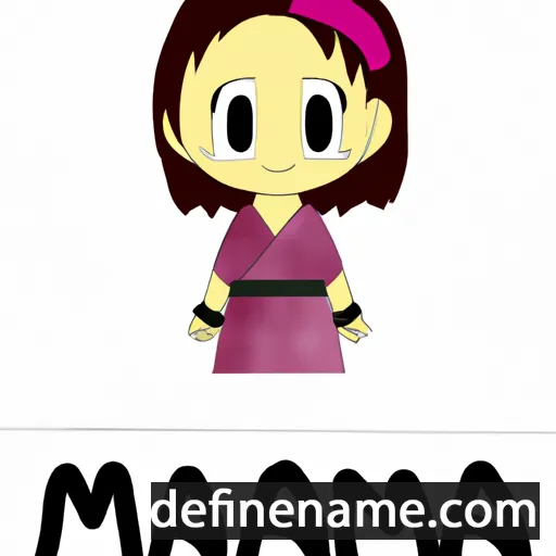 cartoon of the name Mana