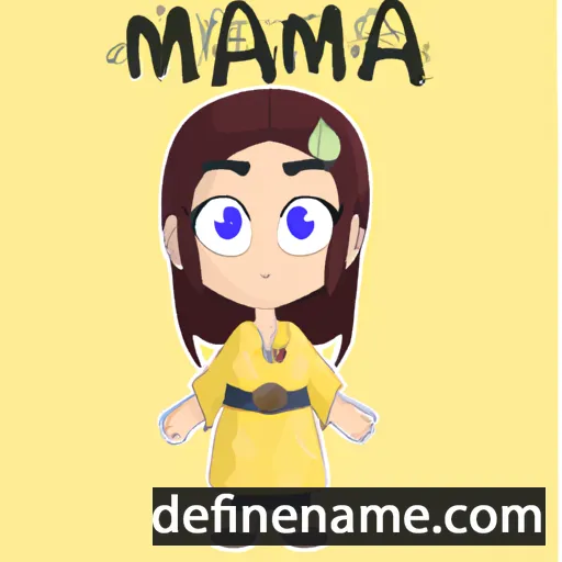 cartoon of the name Mana