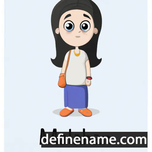 cartoon of the name Manahil