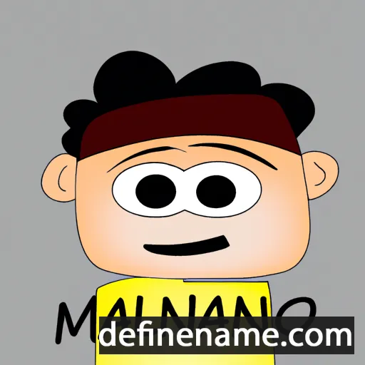 cartoon of the name Manalo