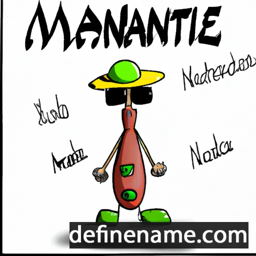 cartoon of the name Manantena