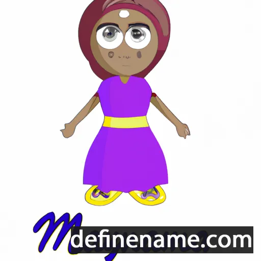 cartoon of the name Mananya