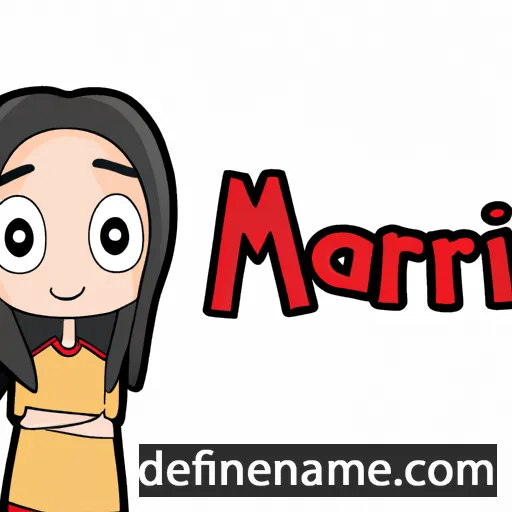 cartoon of the name Manar