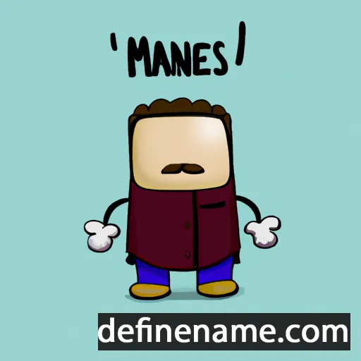 cartoon of the name Manasés