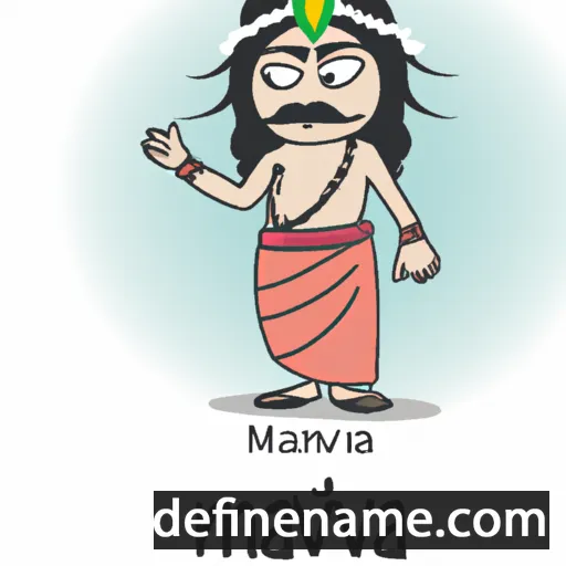 cartoon of the name Manavai