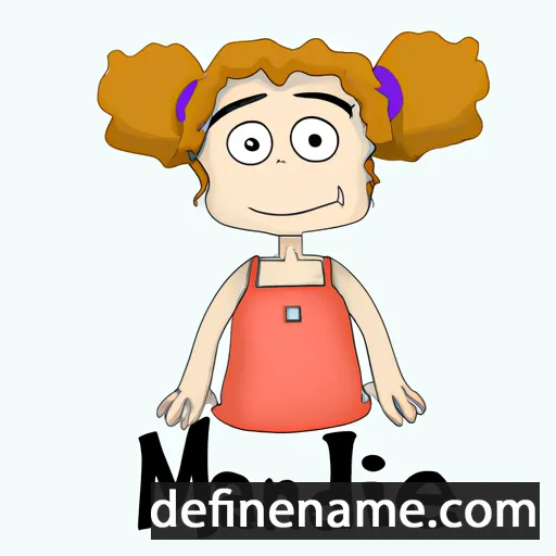 cartoon of the name Mandie