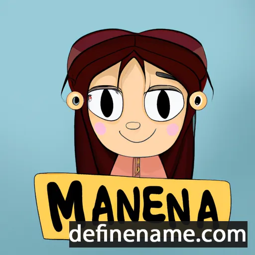 cartoon of the name Manea