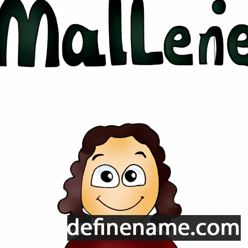 cartoon of the name Manelle