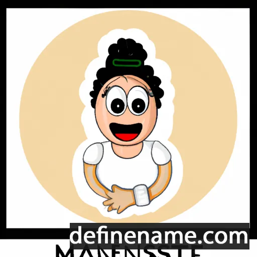 cartoon of the name Manessa