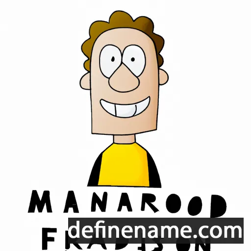 cartoon of the name Manford