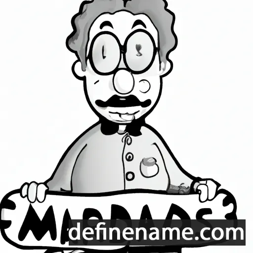 cartoon of the name Manfredas