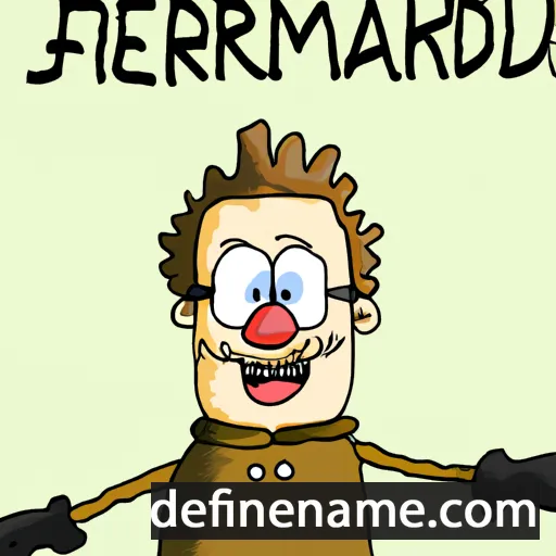 cartoon of the name Manfredu