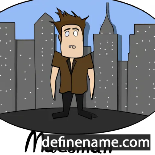 cartoon of the name Manhattan