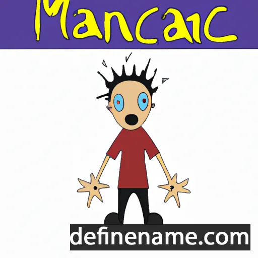 Manic cartoon