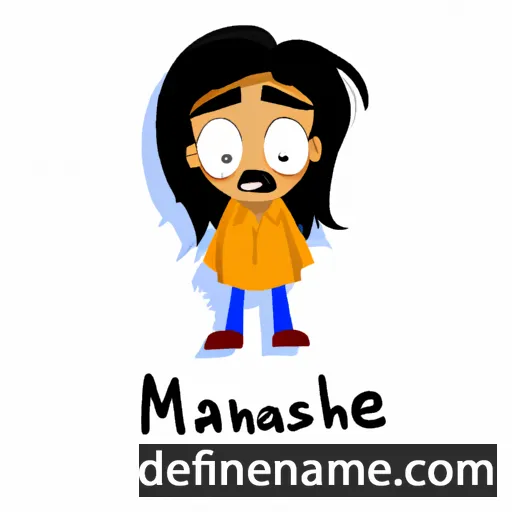 cartoon of the name Manishie