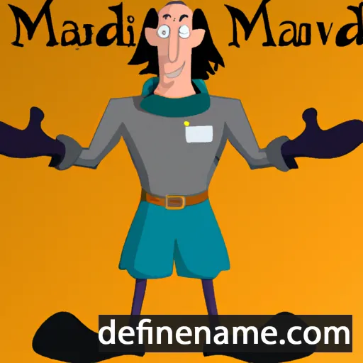 cartoon of the name Manivald