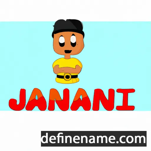 cartoon of the name Manjani