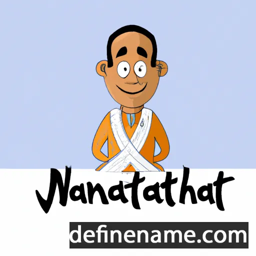 cartoon of the name Manjunath