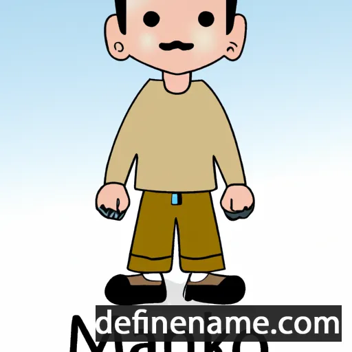 cartoon of the name Manko