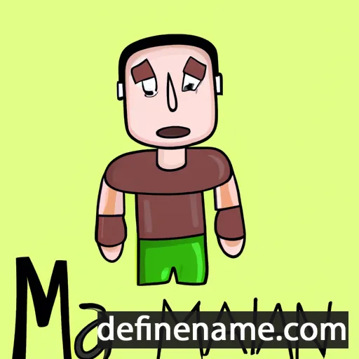 cartoon of the name Mann