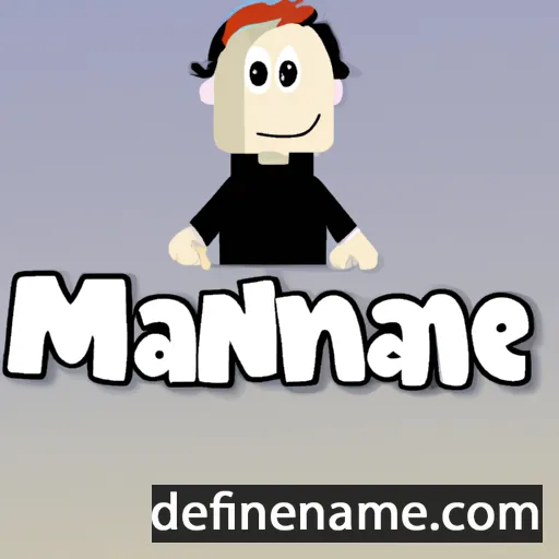 cartoon of the name Manne