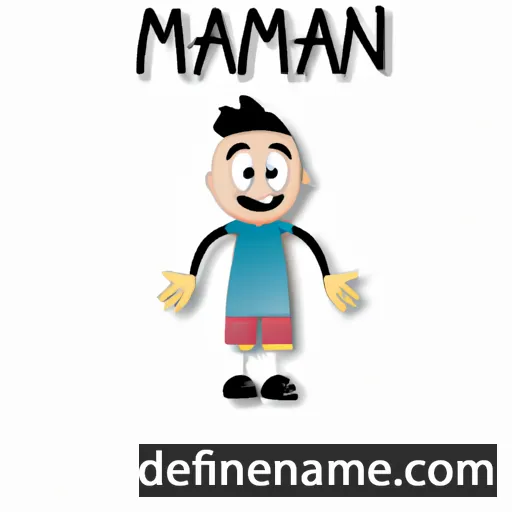 cartoon of the name Manni