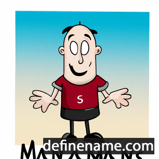 cartoon of the name Mannis