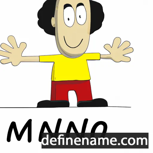 cartoon of the name Mano