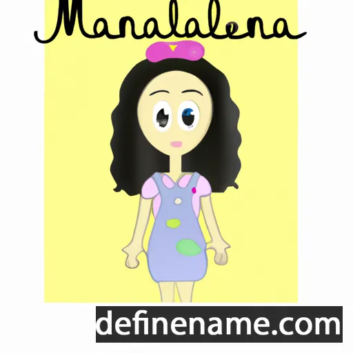 cartoon of the name Manoelina