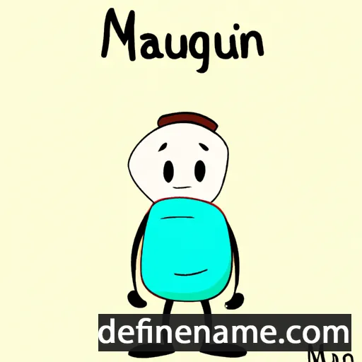 cartoon of the name Manqu