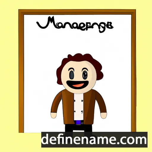 cartoon of the name Manrique