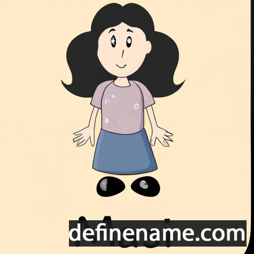 cartoon of the name Mansi