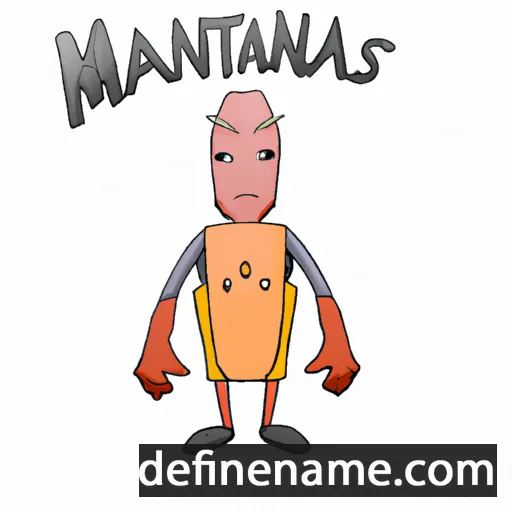 cartoon of the name Mantigailas