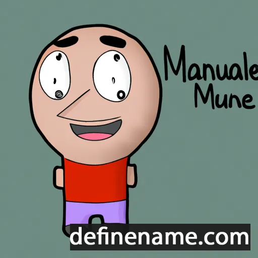 cartoon of the name Manúel