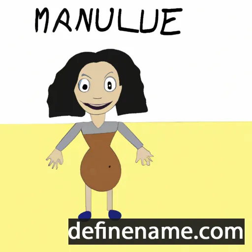 Manuéla cartoon