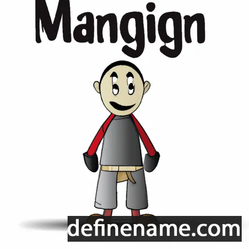 cartoon of the name Manungal