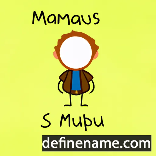 cartoon of the name Manus