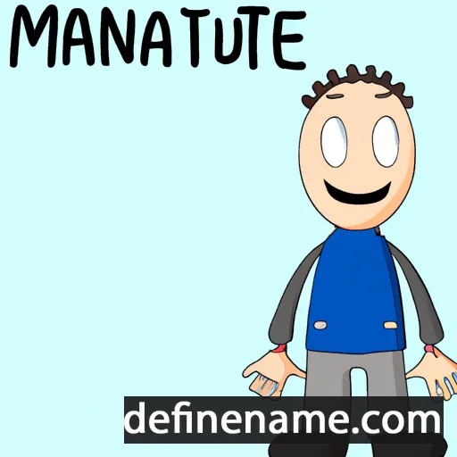 cartoon of the name Manute