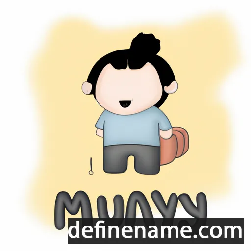 cartoon of the name Manyju