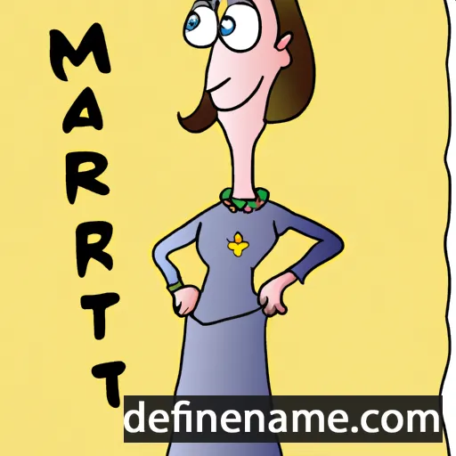 cartoon of the name Mararet