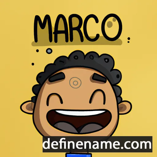 cartoon of the name Marcão