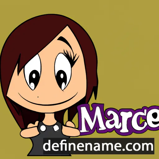 cartoon of the name Marce