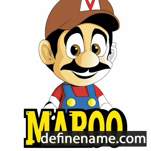 cartoon of the name Márió