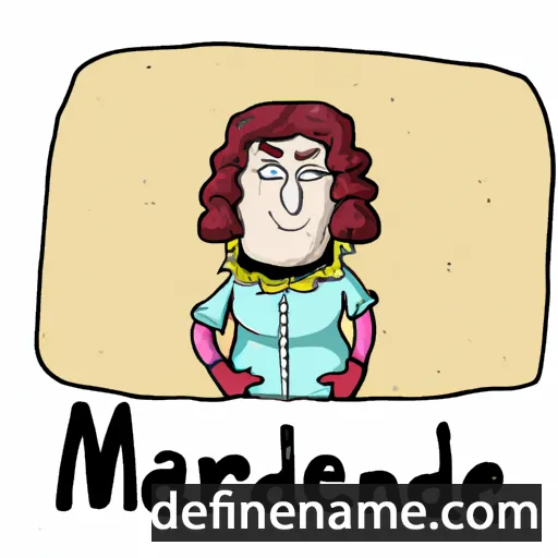 cartoon of the name Mardene