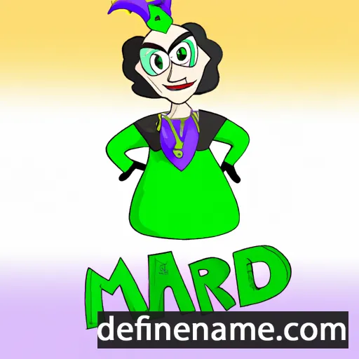 cartoon of the name Mardi