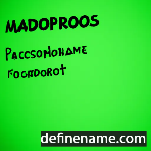 cartoon of the name Mardocheos