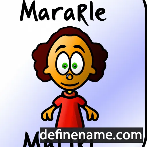 cartoon of the name Marell